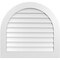 Ekena Millwork Round Top Surface Mount PVC Gable Vent: Non-Functional, w/ 3-1/2"W x 1"P Standard Frame, 34"W x 32"H GVPRT34X3201SN - alternate 1
